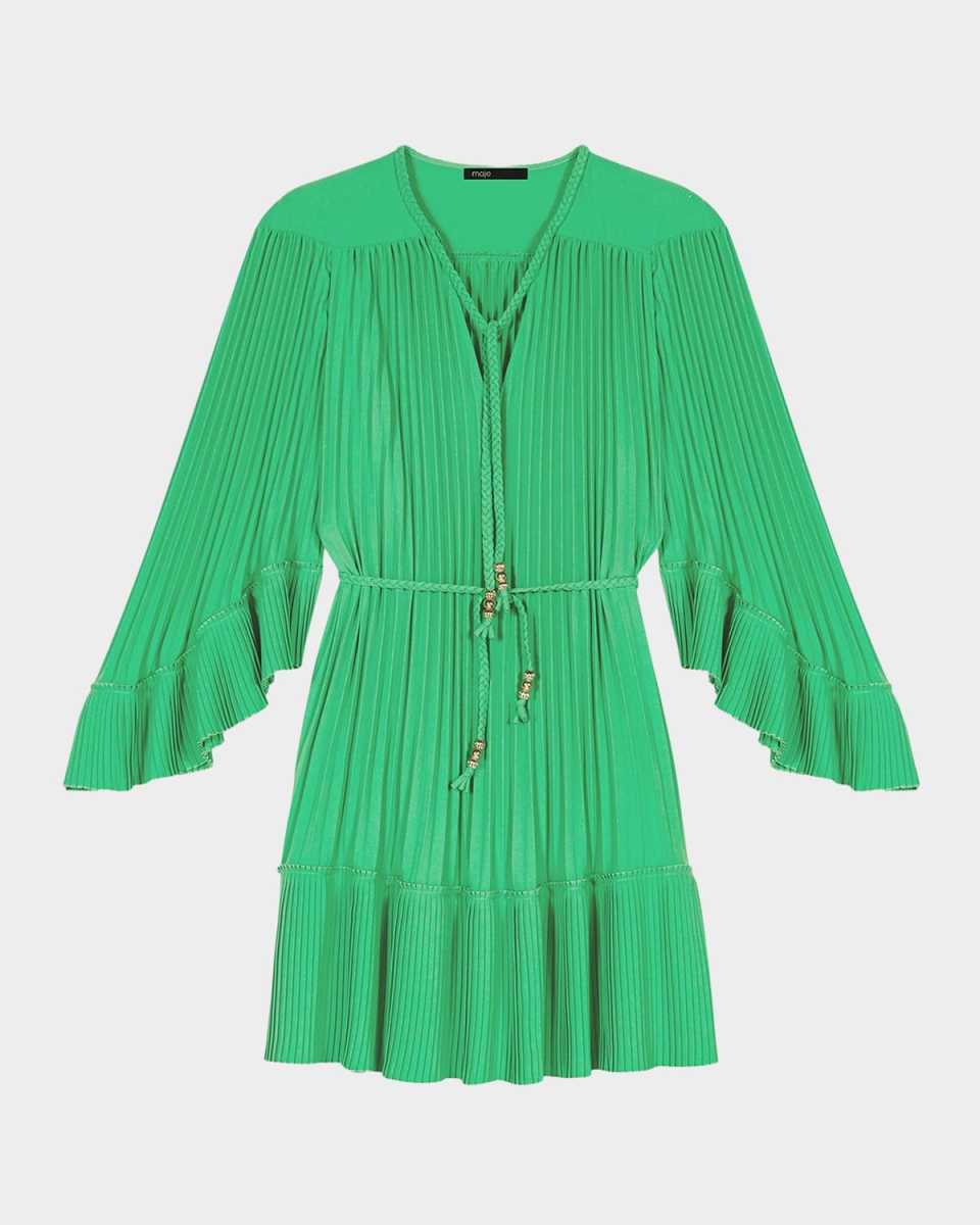 Rilaje Pleated Mini Dress